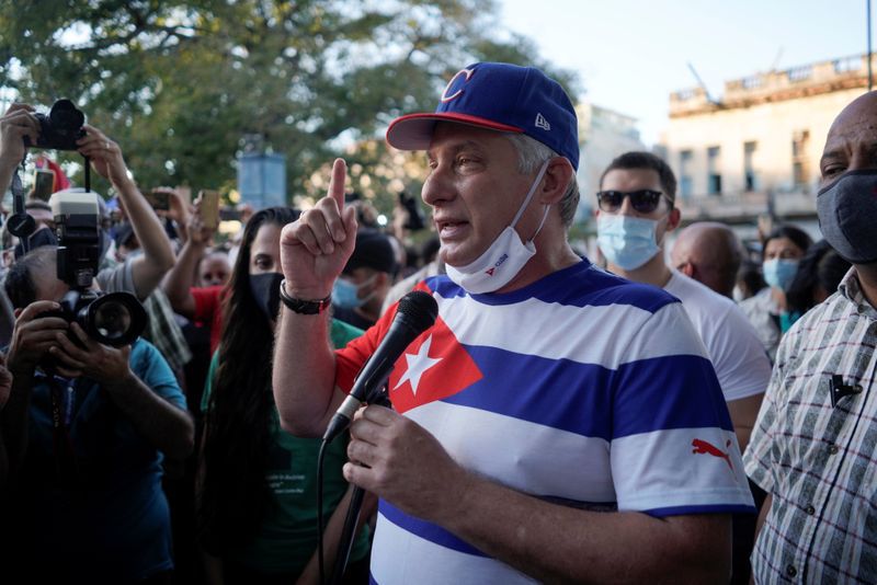 El presidente de Cuba, Miguel Díaz-Canel, en un acto en La Habana, Cuba, 29 noviembre 2020.
REUTERS/Alexandre Meneghini
