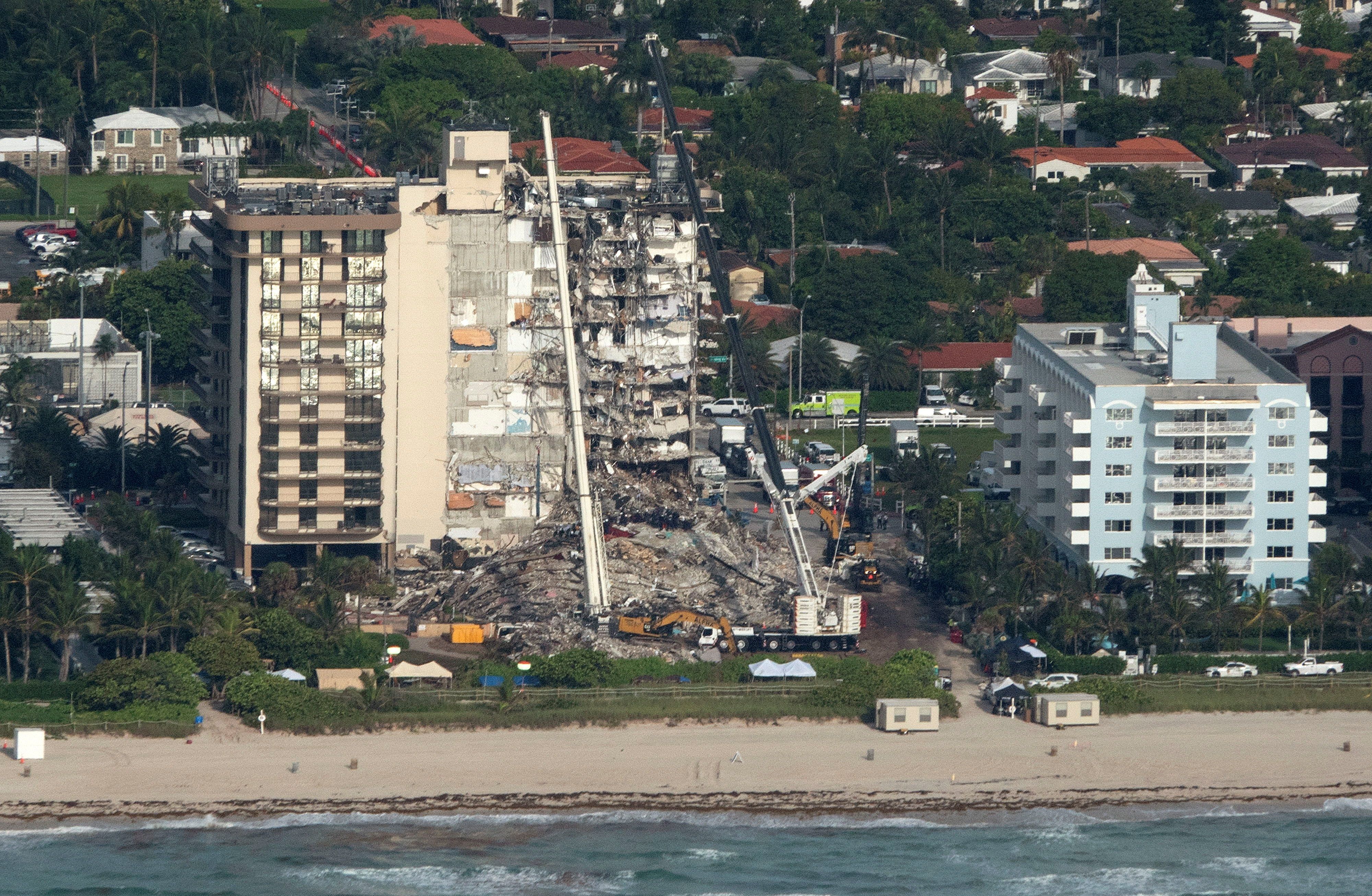El panorama de Miami Bech cambió tras el colapso del edificio de Sufside (FOTO: EFE)
