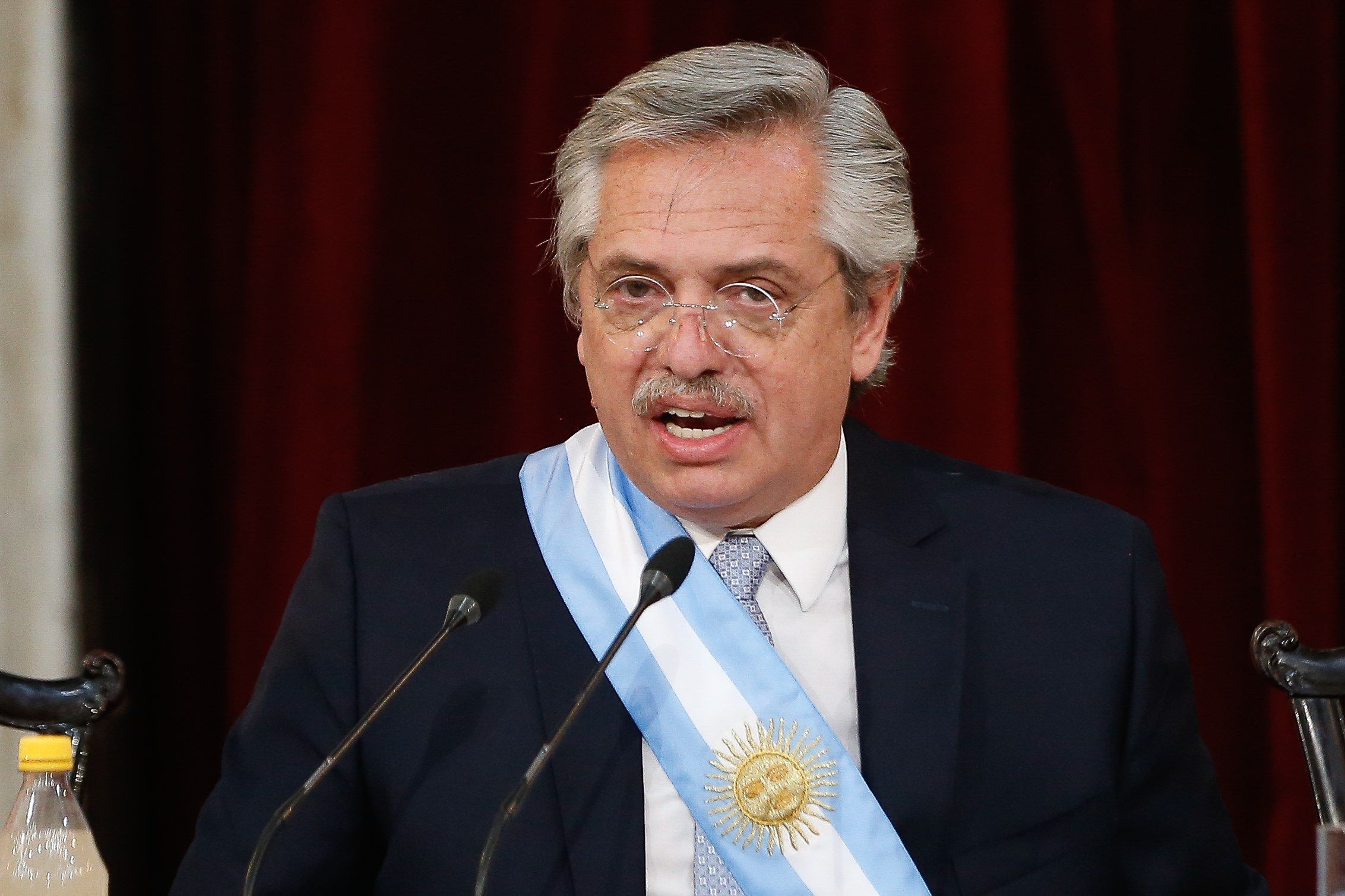 El presidente argentino se vio envuelto en la polémica esta tarde (Foto: EFE/ Juan Ignacio Roncoroni)