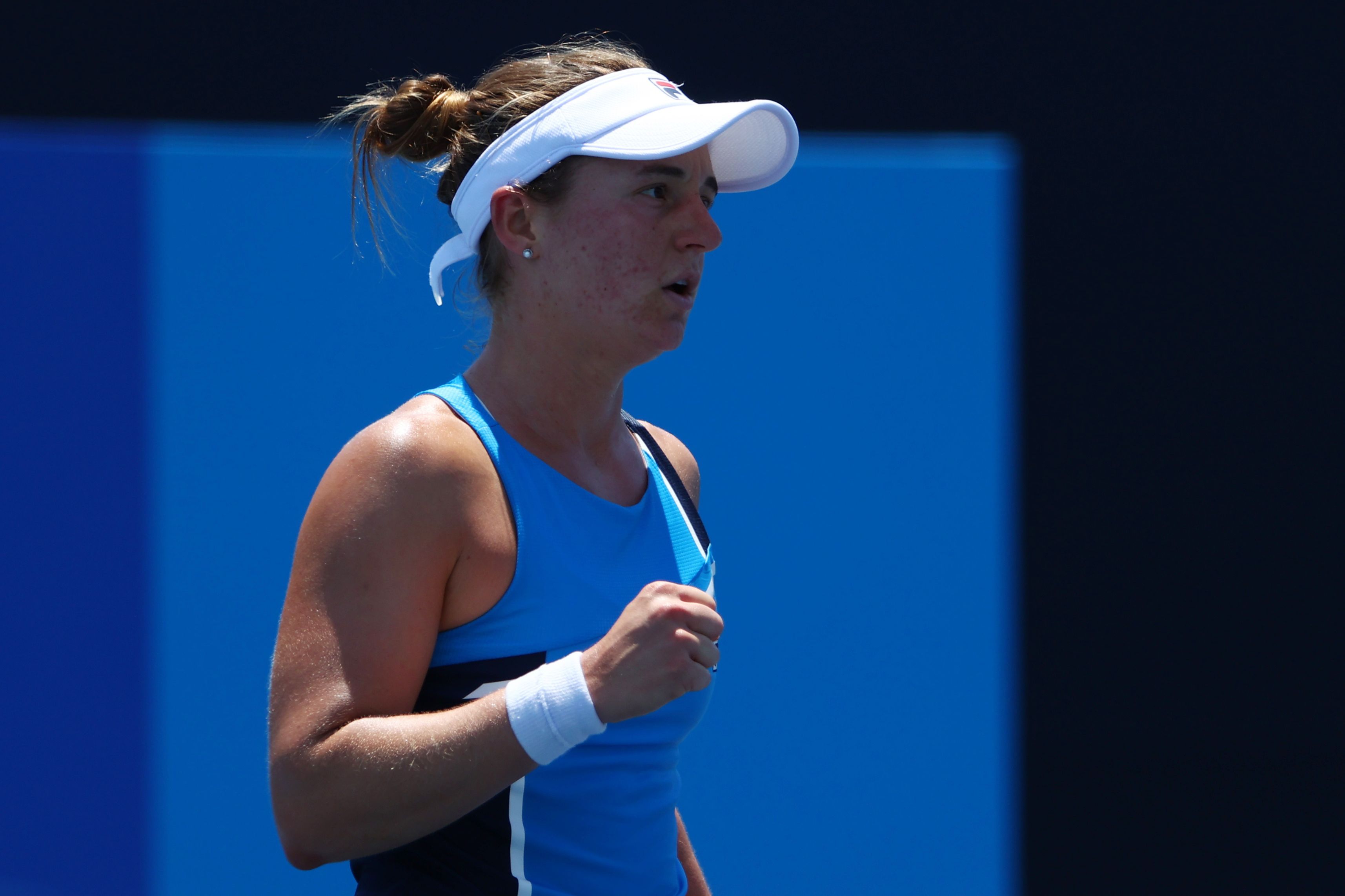 Nadia Podoroska le ganó a Yulia Putintseva y avanzó de ronda (REUTERS/Mike Segar)