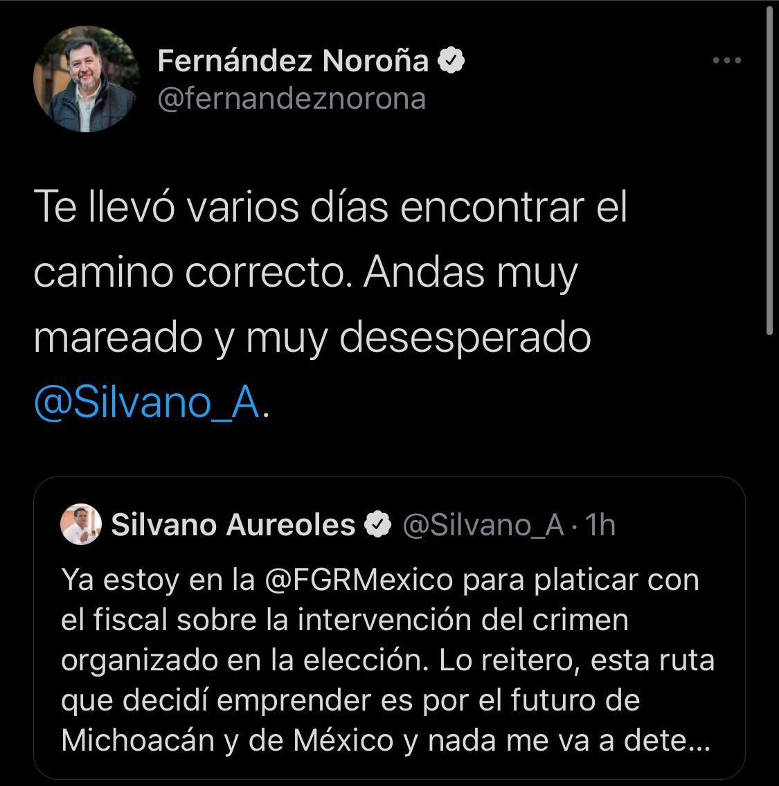 Tuit Fernández Noroña 05-07-2021