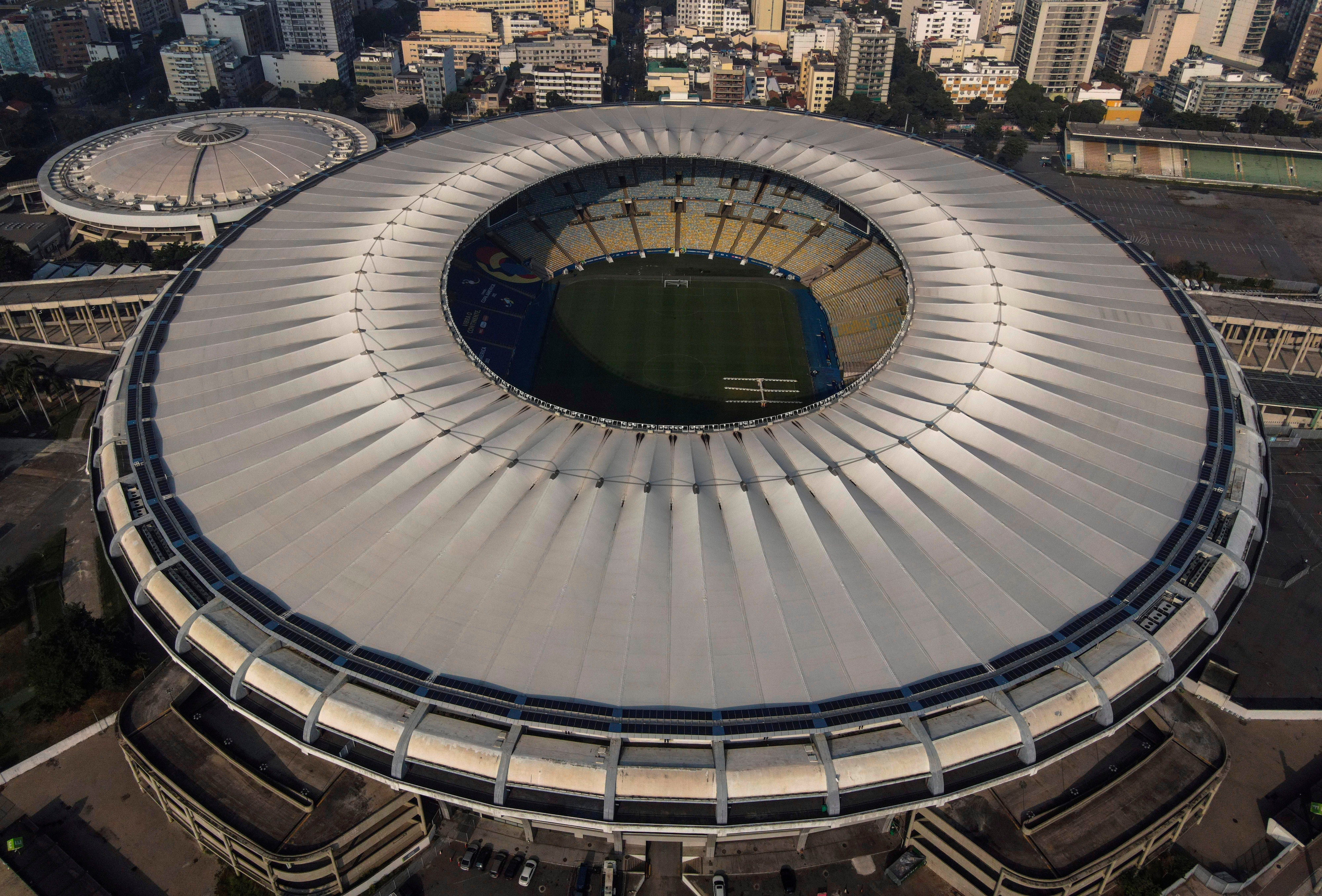 El mítico Maracaná, estadio donde se disputará la gran final entre Argentina y brasil (EFE/Antonio Lacerda) 