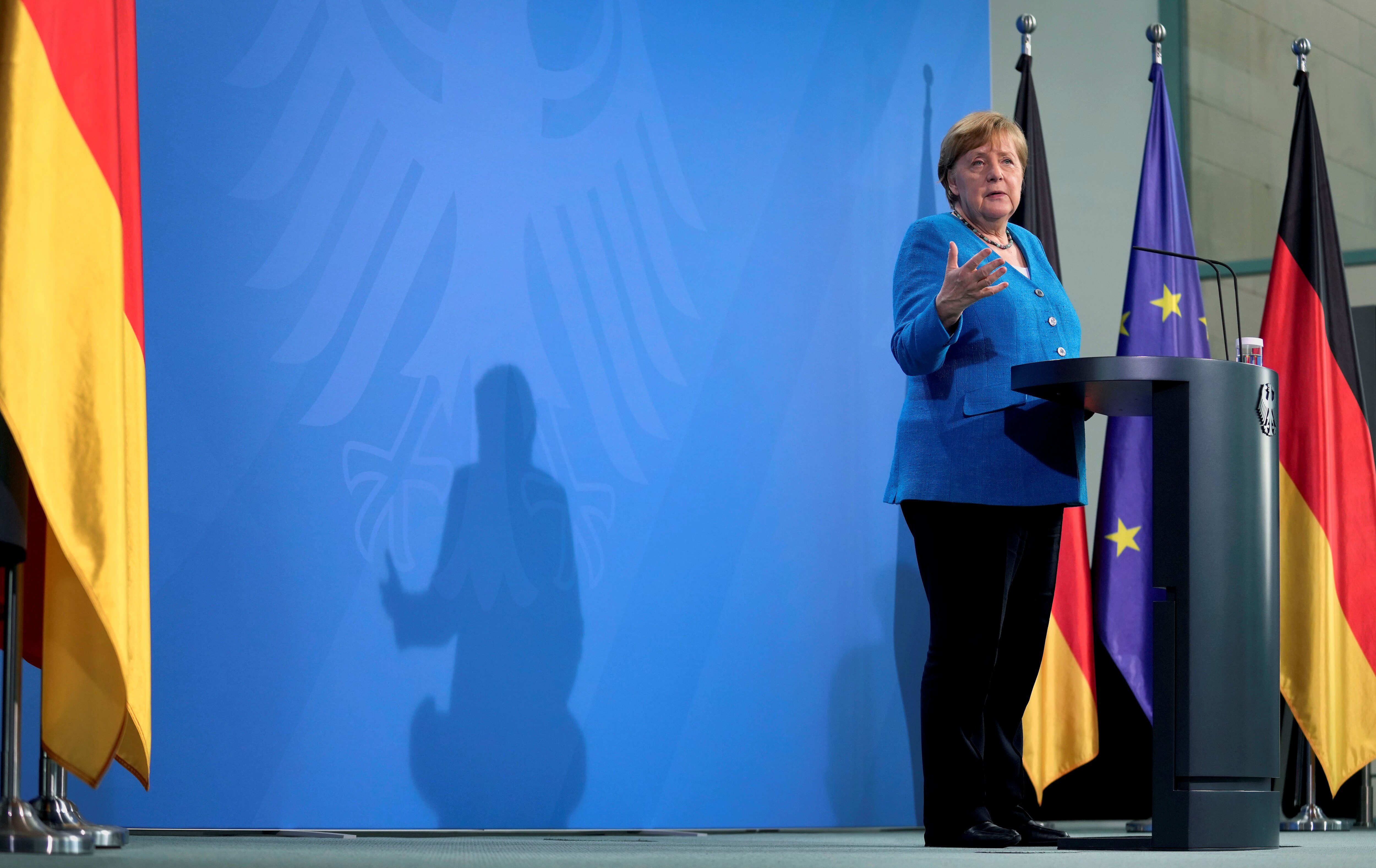 La canciller Angela Merkel. Michael Sohn/Pool via REUTERS