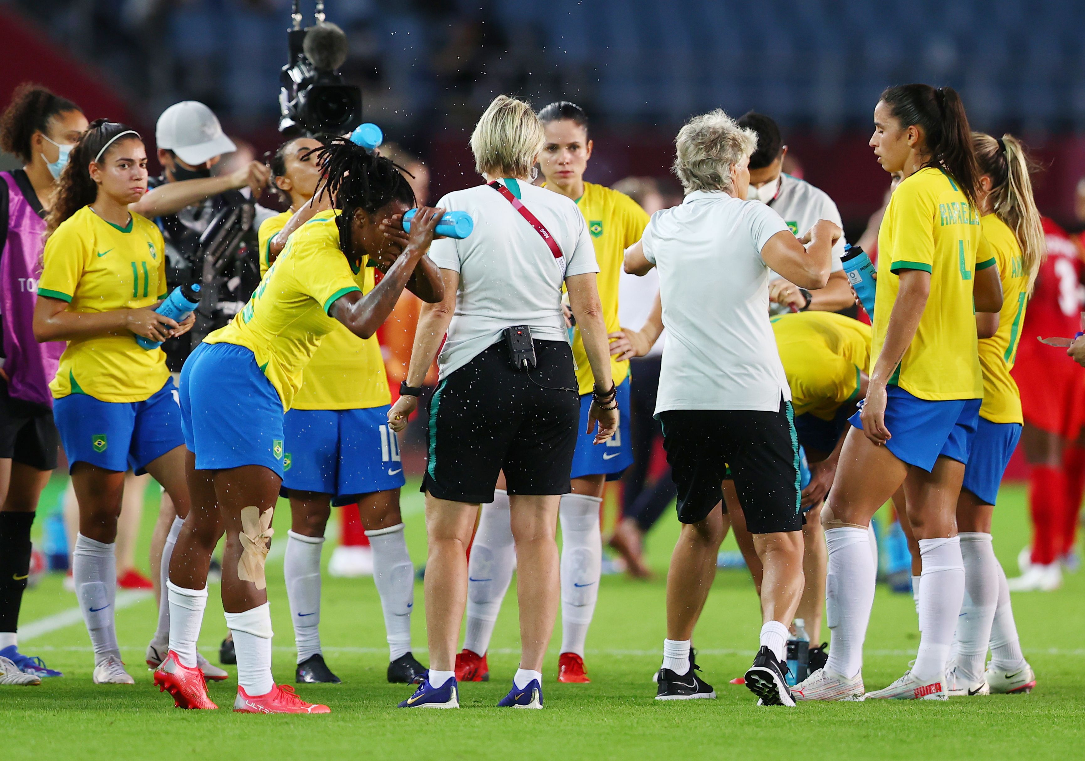 Brasil perdió por penales ante Canadá en los cuartos de final del torneo femenino de fútbol de los Juegos Olímpicos de Tokio (Foto: REUTERS)