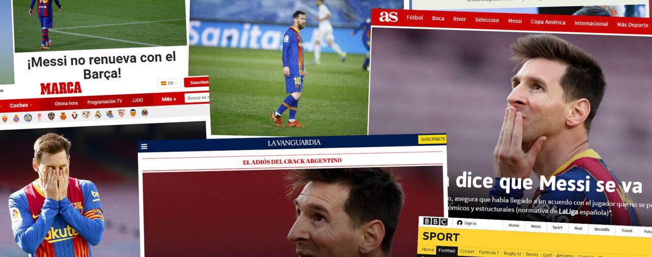 Así reflejaron los medios del mundo la salida de Lionel Messi del Barcelona