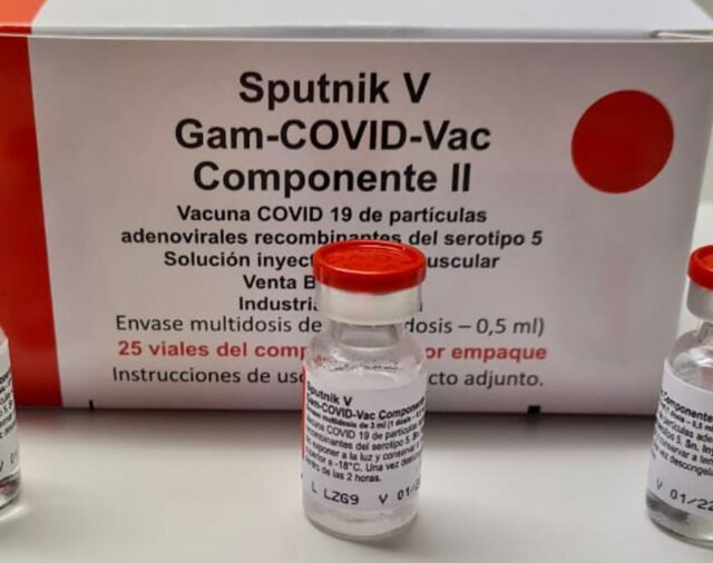 Este jueves se entregará el primer millón de vacunas Sputnik V envasadas en el país