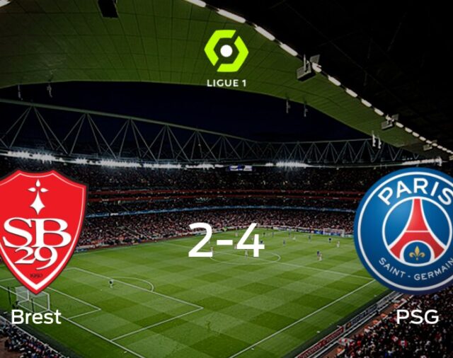 París S. Germain deja sin sumar puntos a Brest (4-2)