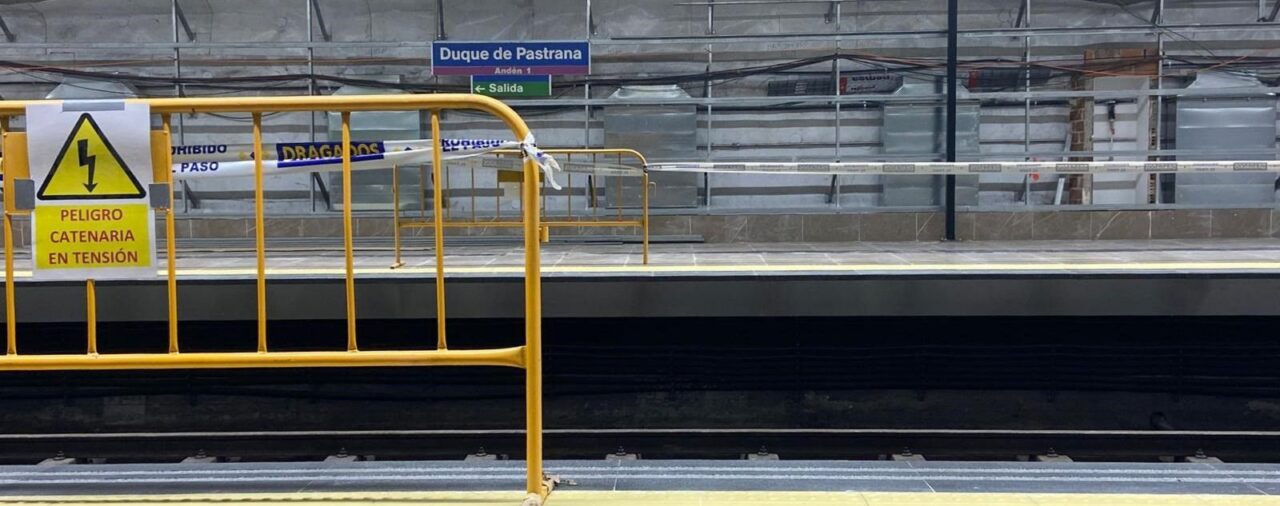Colombia.- Reabre este miércoles el tramo de la L9 de Metro entre Plaza de Castilla y Colombia cerrado desde principios de agosto