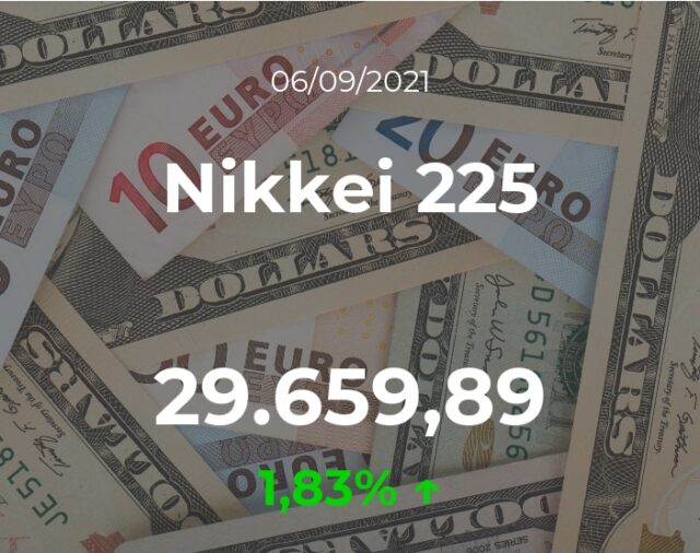 Cotización del Nikkei 225: el índice experimenta una subida de un 1,83% en la sesión del 6 de septiembre