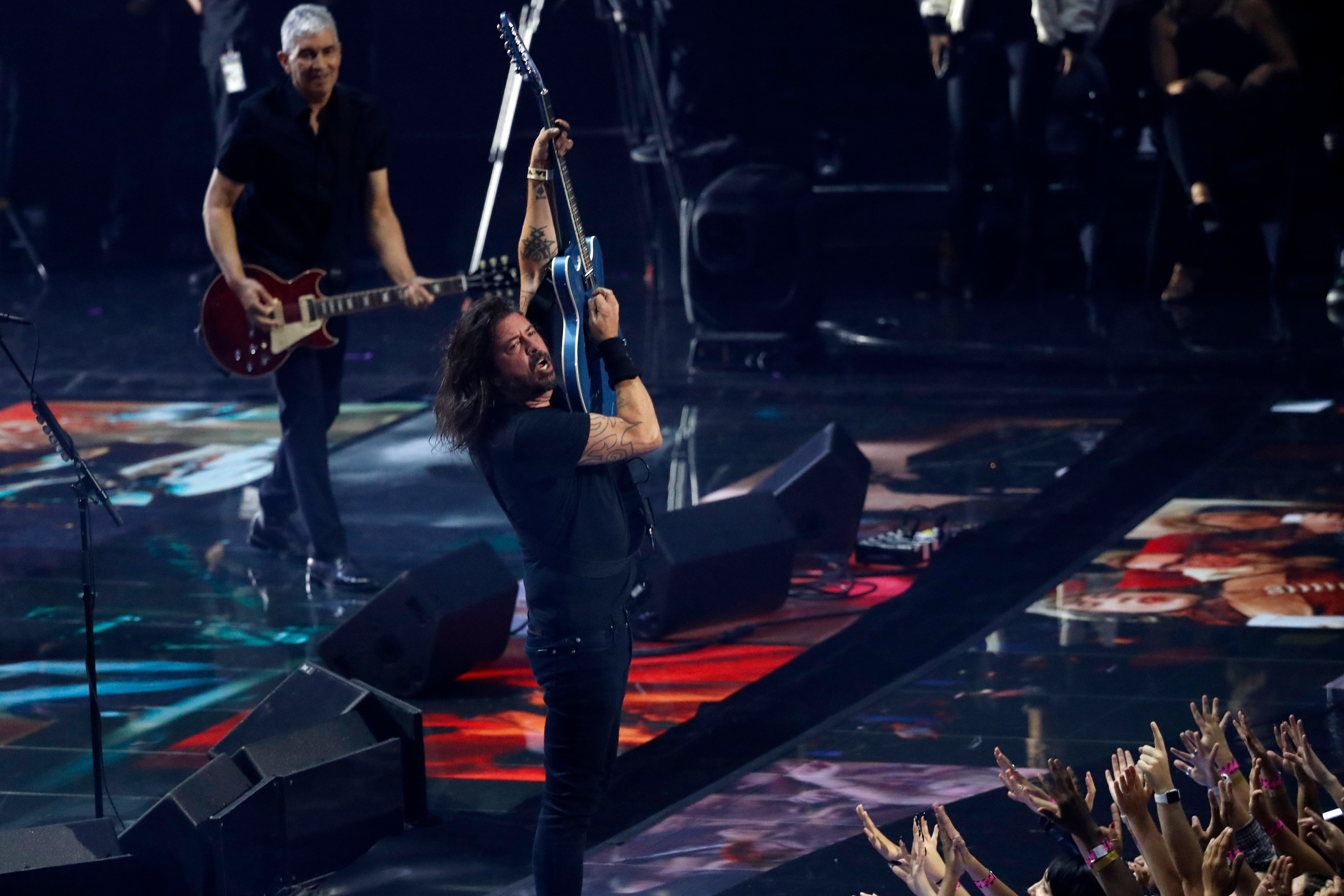 Foo Fighters se prepara para el festival Pa'l Norte
Foto: REUTERS/Mario Anzuoni