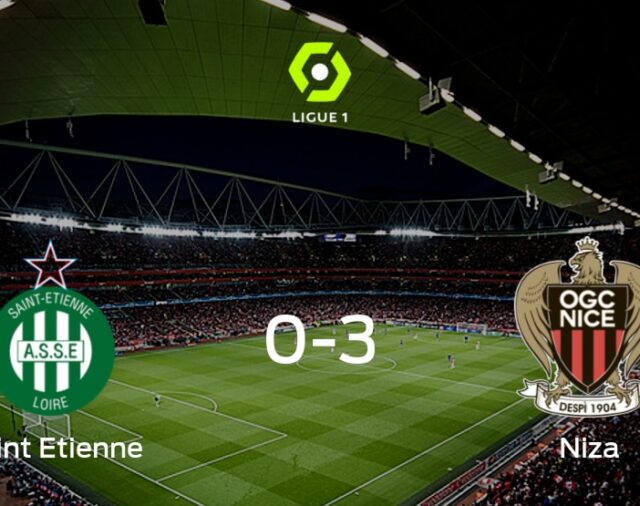 OGC Niza golea 3-0 en su visita a AS Saint Etienne