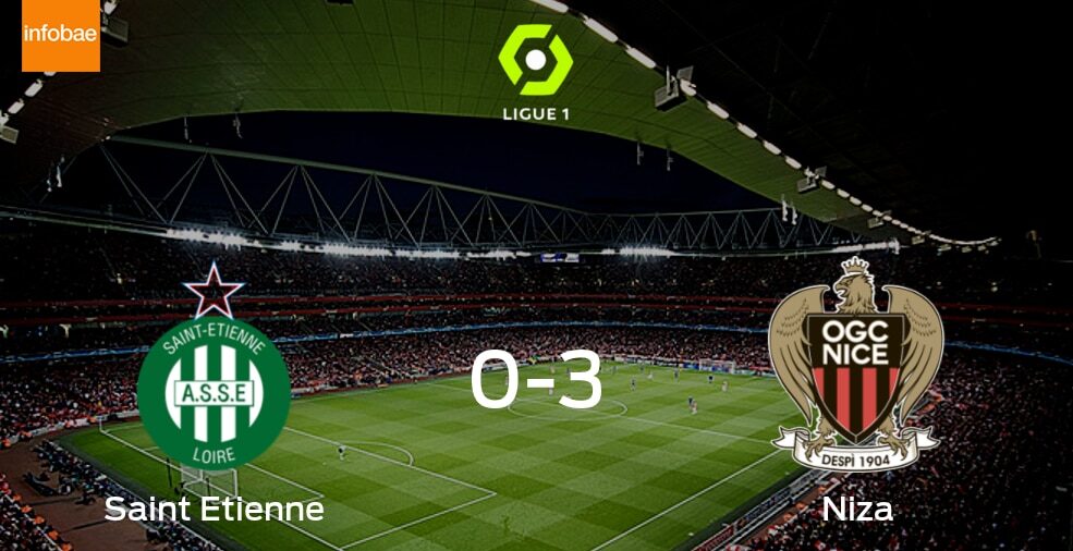 OGC Niza golea 3-0 en su visita a AS Saint Etienne