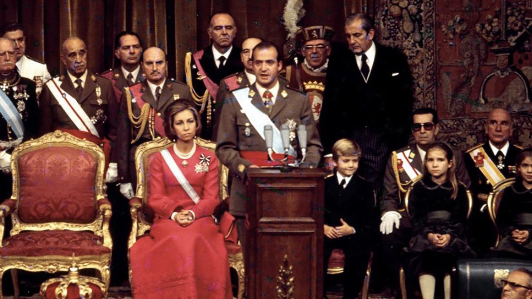 Coronación de Juan Carlos I como rey de España 22 de noviembre de 1975