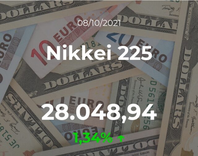 Cotización del Nikkei 225: el índice aumenta un 1,34% en la sesión del 8 de octubre