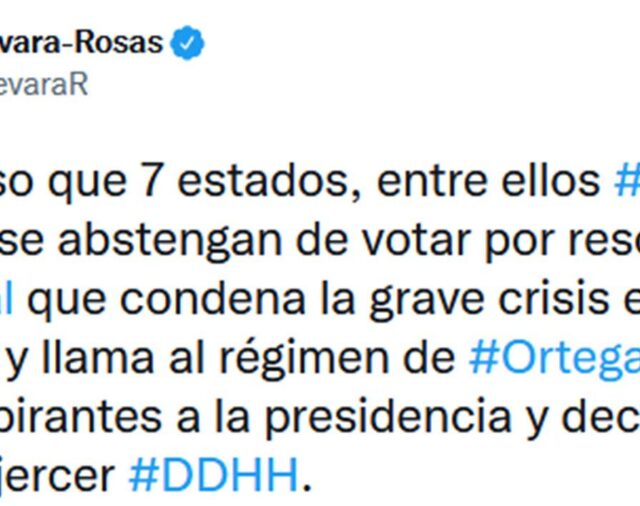 La directora regional de Amnistía Internacional cuestionó el voto argentino en la OEA por Nicaragua