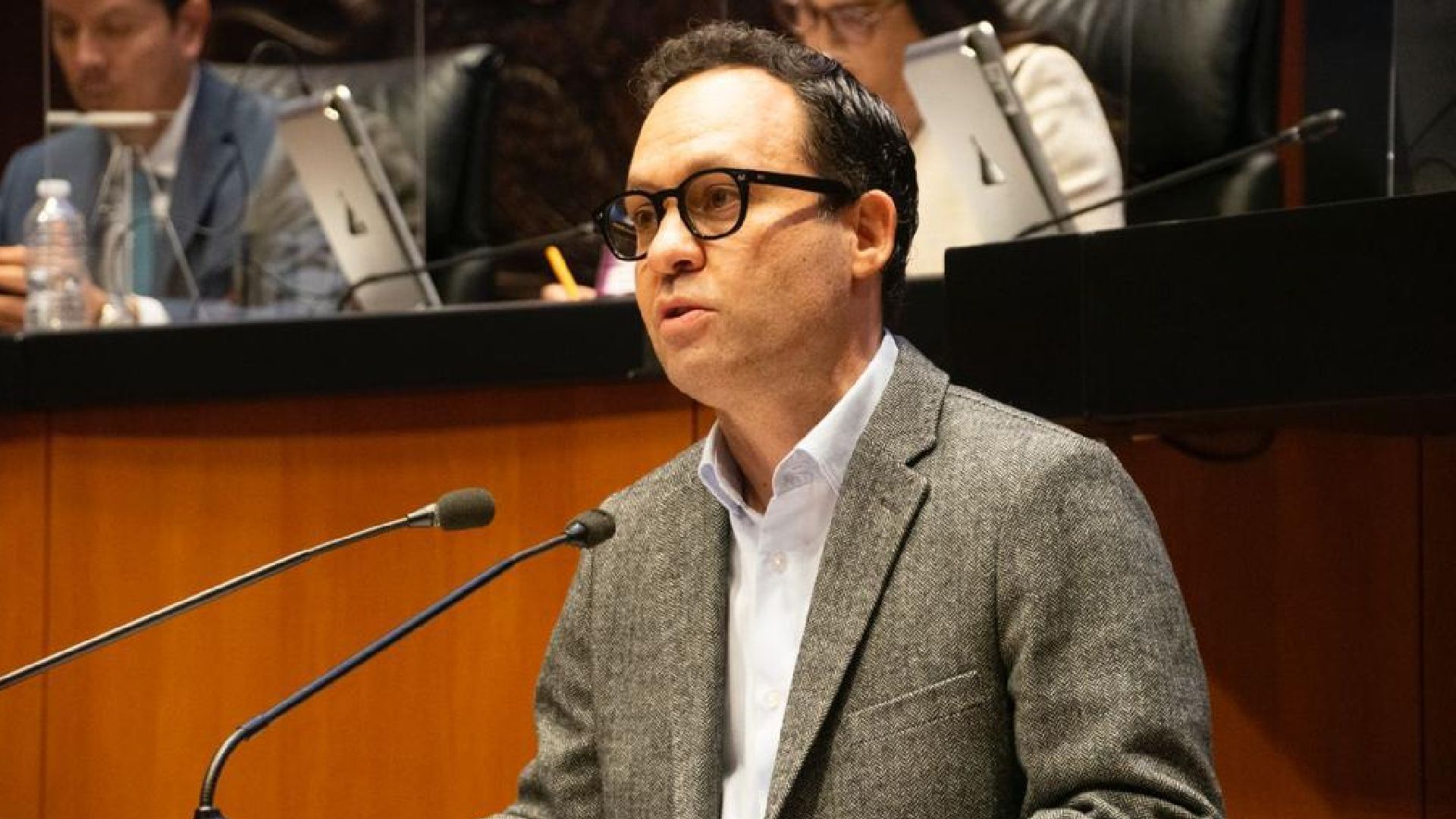 Clemente Castañeda, coordinador nacional de Movimiento Ciudadano (MC), en el Senado de la República (Foto: Cortesía MC)