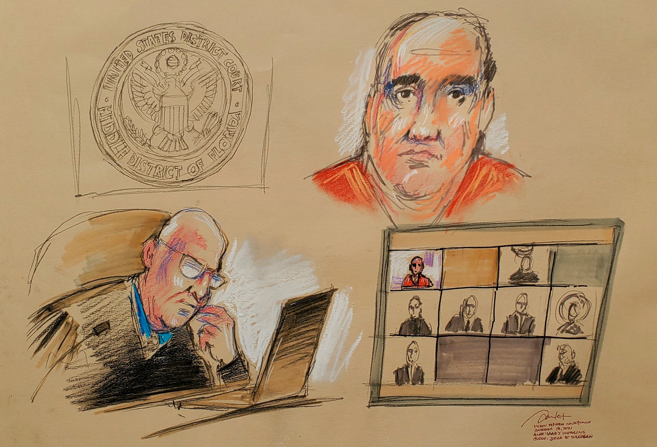 Alex Saab compareció ante el juez John O´Sullivan (Foto: REUTERS/Daniel Pontet)