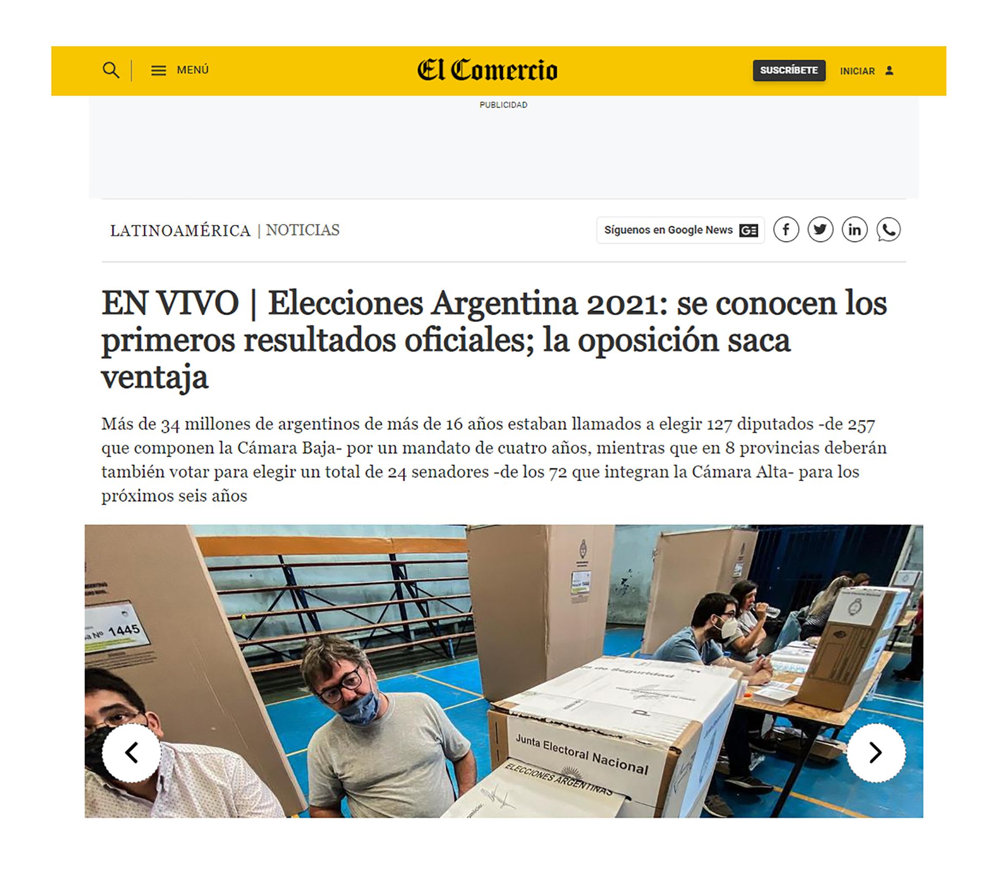 elecciones 2021 medios internacionales