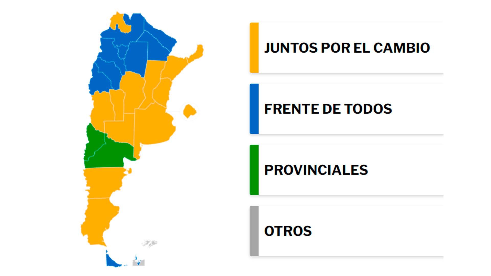 Mapa electoral de Argentina