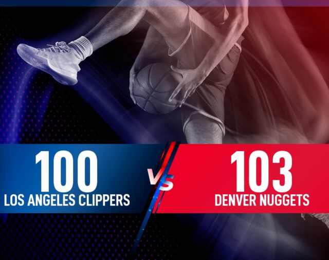 Denver Nuggets se impone por 100-103 frente a Los Angeles Clippers