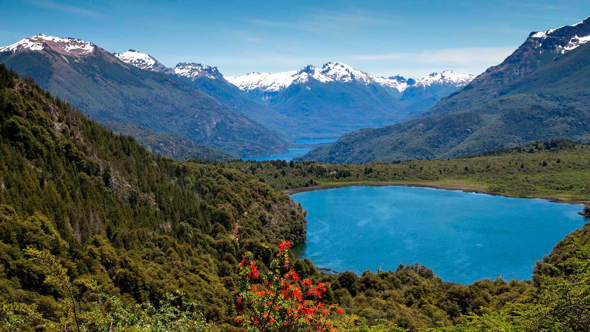 El lago Steffen se encuentra en Bariloche y es una zona turística 