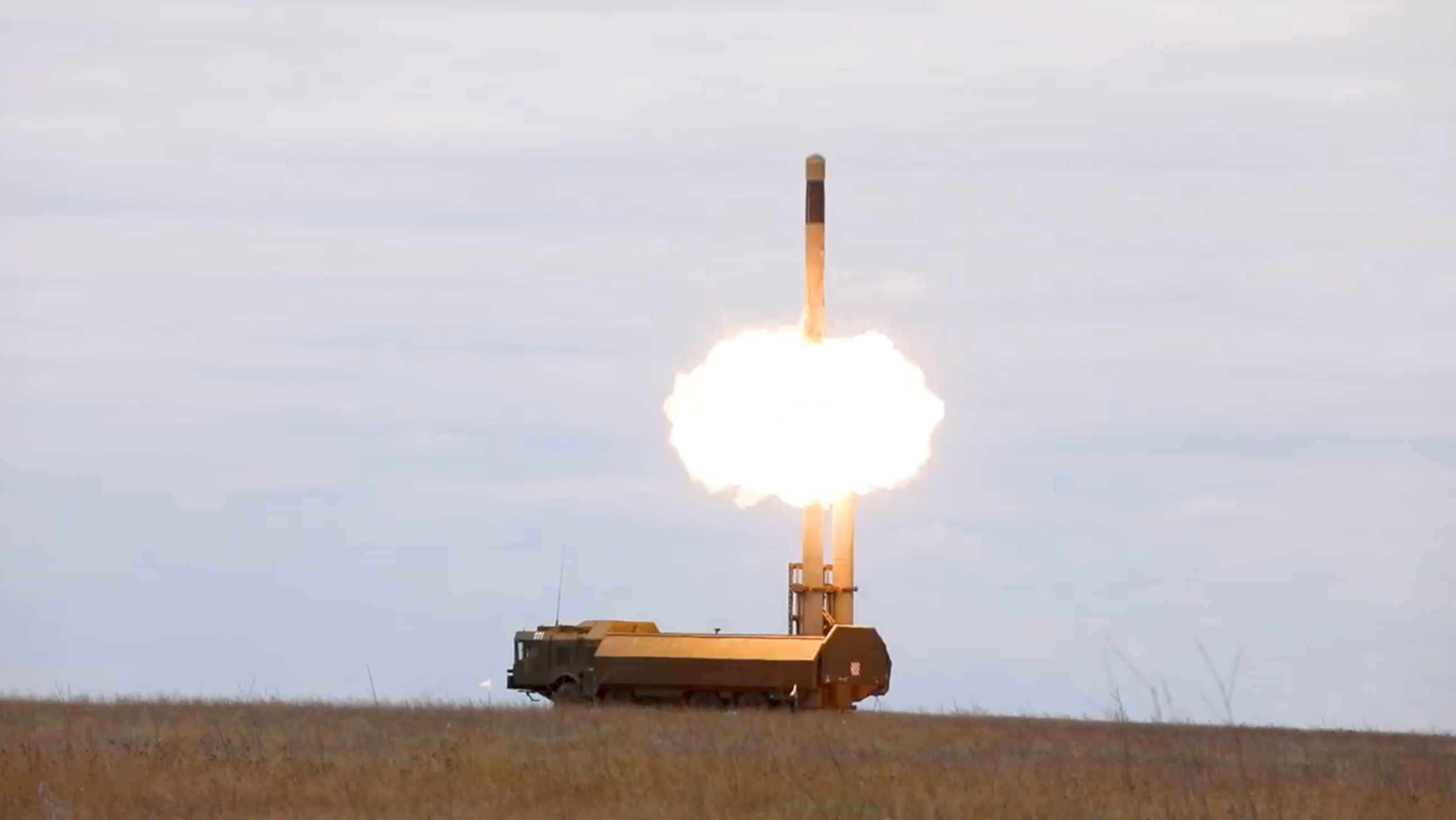 El sistema de misil Bastion durante unos ejercicios en Crimea en septiembre de 2021. (Ministerio de Defensa Ruso/Reuters(