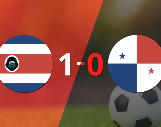 A Costa Rica le alcanzó con un gol para derrotar a Panamá en el estadio Nacional