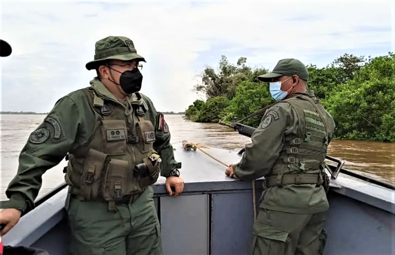 El general Ernesto Pérez Mota, jefe de la ZODI Monagas en el Orinoco en agosto 2021 Venezuela