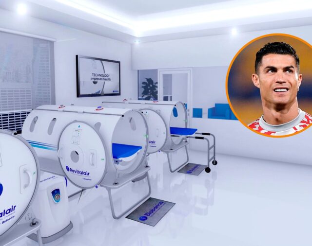 Cristiano Ronaldo instaló una cámara de oxígeno hiperbárica en su mansión: para qué la utiliza