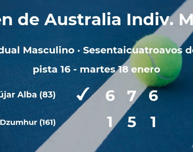 El tenista Pablo Andújar Alba pasa a los treintaidosavos de final del Open de Australia