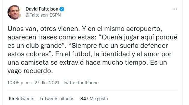 Faitelson criticó los fichajes de la liga mx