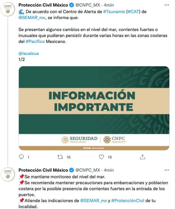 mexico proteccion civil explosion tonga