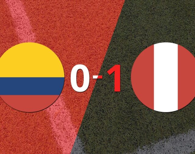 Perú derrotó a Colombia 1 a 0
