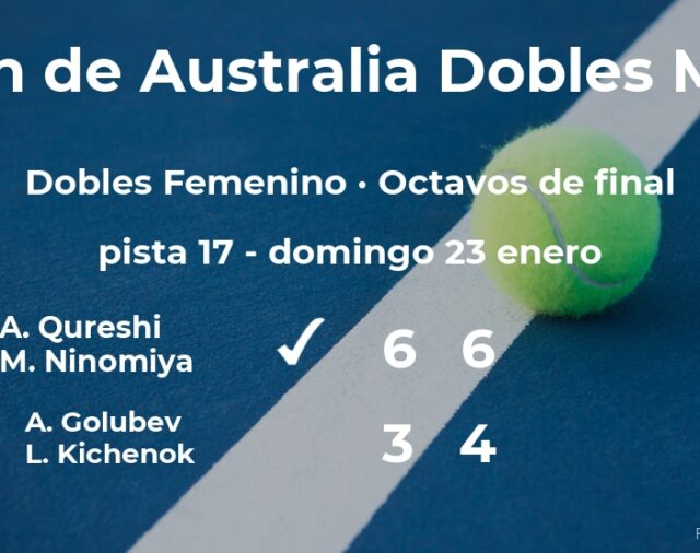 Qureshi y Ninomiya vencen en los octavos de final del Open de Australia