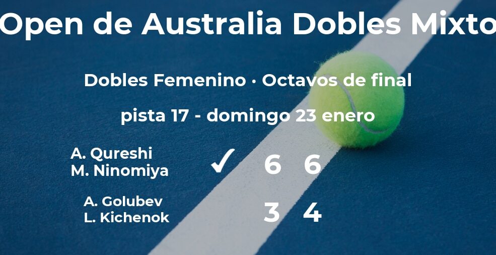 Qureshi y Ninomiya vencen en los octavos de final del Open de Australia