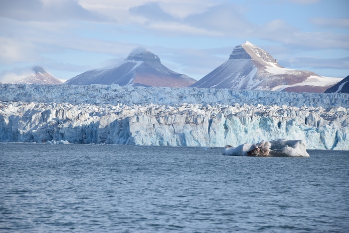 An international group of researchers reconstructed the recent history of ocean warming at the gateway to the Arctic Ocean in a region called the Fram Strait, between Greenland and Svalbard, and found that the Arctic Ocean has been warming for much longer than earlier records have suggested. CREDIT
Sara Giansiracusa
