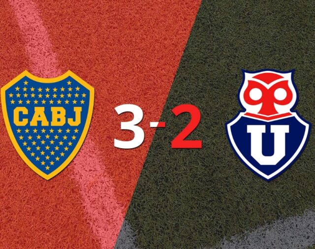 Triunfo 3-2 de Boca Juniors frente a Universidad de Chile