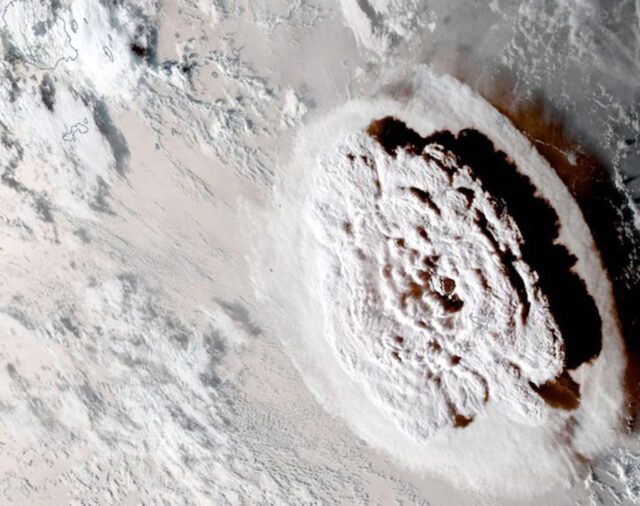 Una nueva “gran erupción” volcánica fue detectada en Tonga