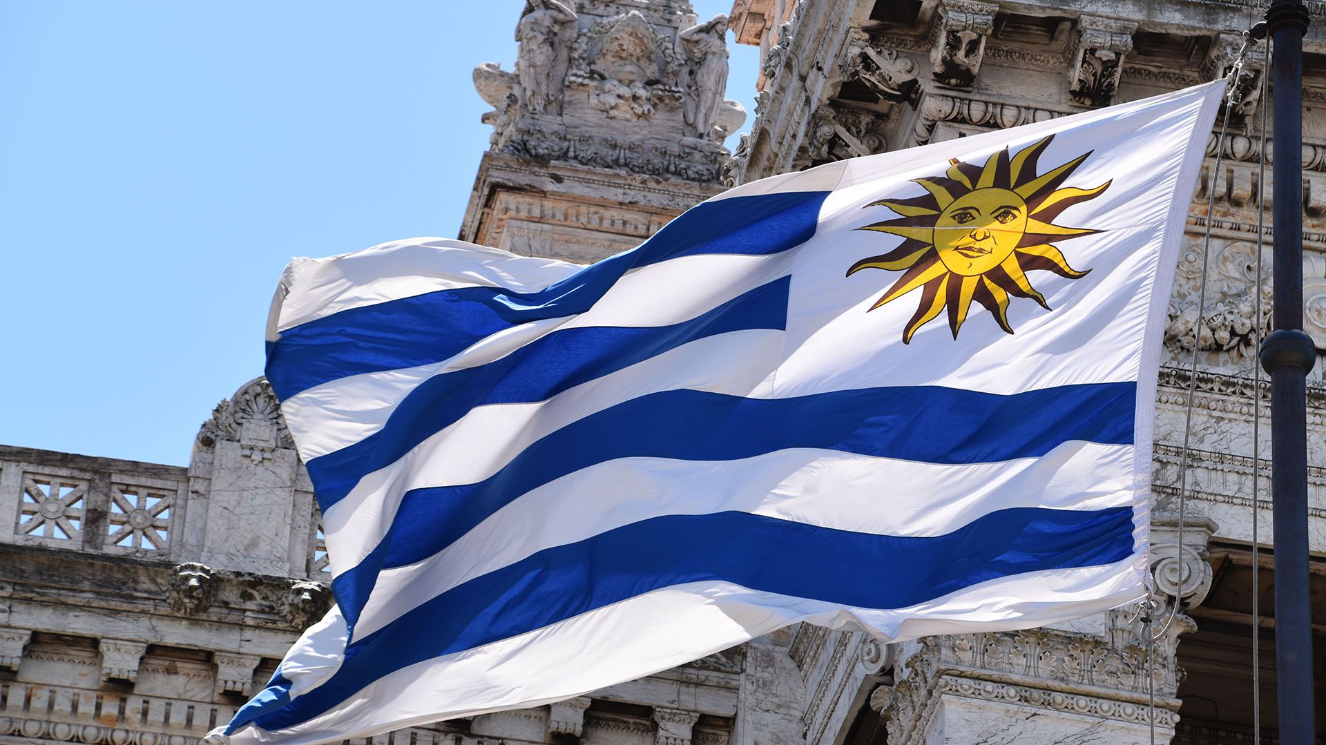 La bandera de Uruguay
