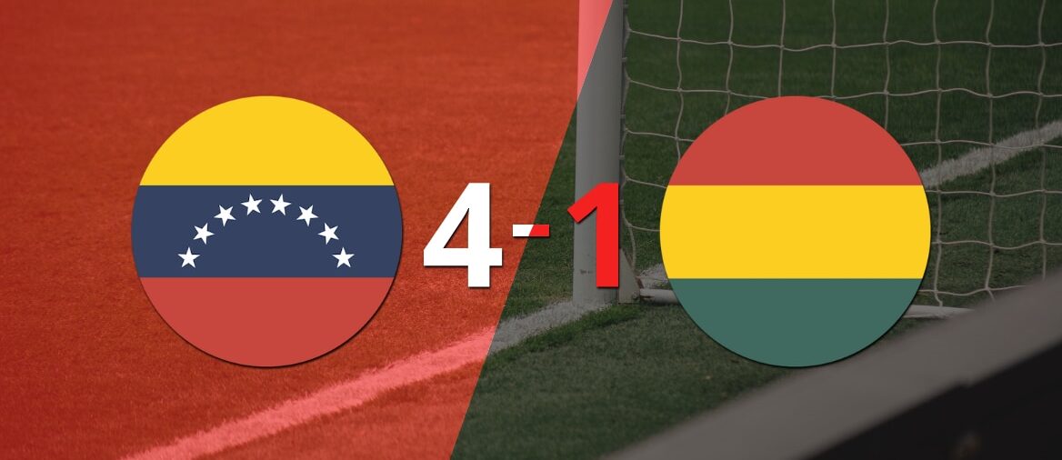 Venezuela aplastó a Bolivia con hat-trick de Salomón Rondón