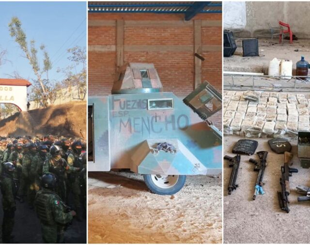 Aguililla: Ejército decomisó “monstruos”, armas y más de 150 kilos de marihuana al CJNG