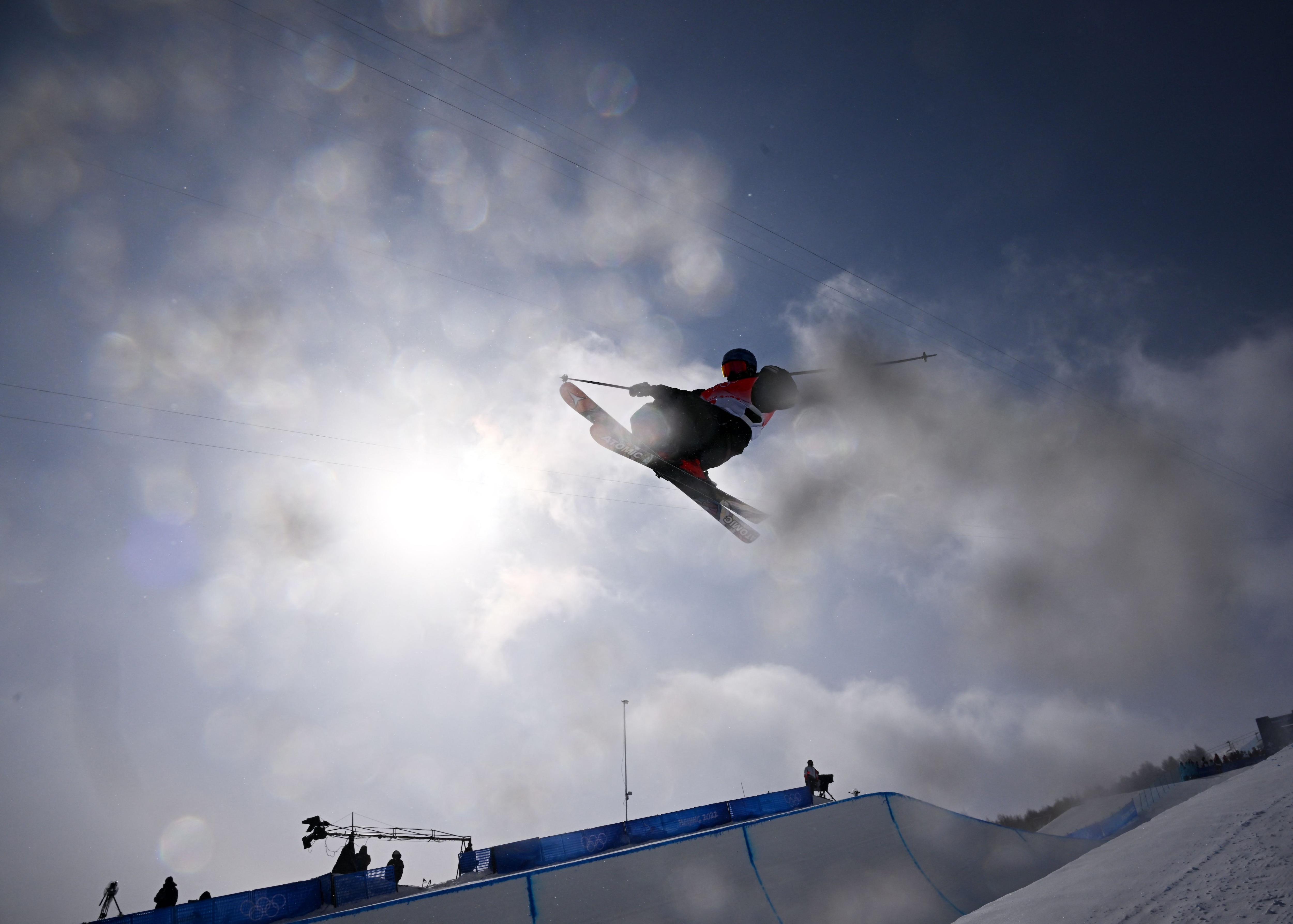 2022 Beijing Olympics - Freestyle Skiing - Men's Freeski - Halfpipe - Final - Run 2 - Genting Snow Park, Zhangjiakou, China - February 19, 2022. Nico Porteous of New Zealand in action. REUTERS/Dylan Martinez