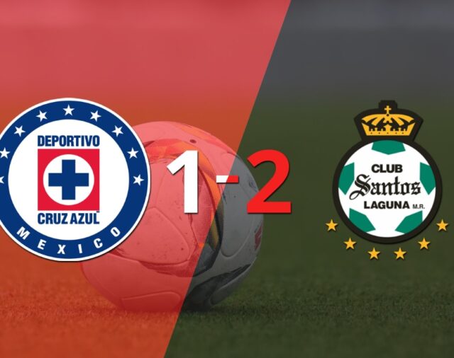 Santos Laguna ganó por 2-1 en su visita a Cruz Azul