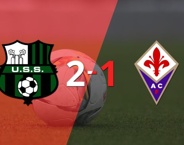 Sassuolo logró una victoria de local por 2 a 1 frente a Fiorentina