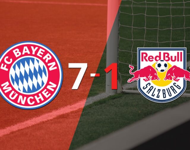 Bayern Múnich aplastó a Red Bull Salzburgo con hat-trick de Robert Lewandowski