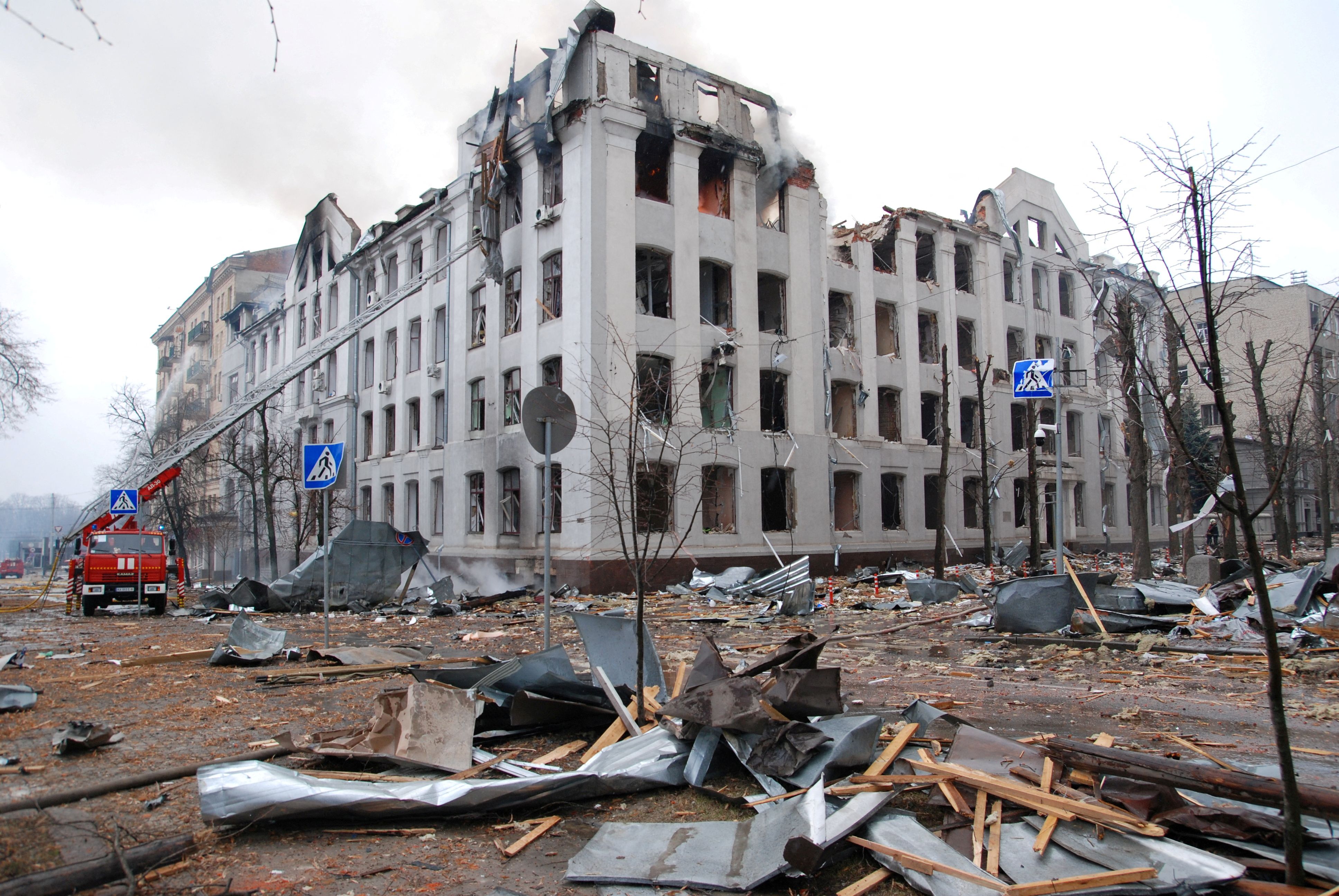 Jarkov, la segunda ciudad más grande de Ucrania, ha sido fuertemente atacada