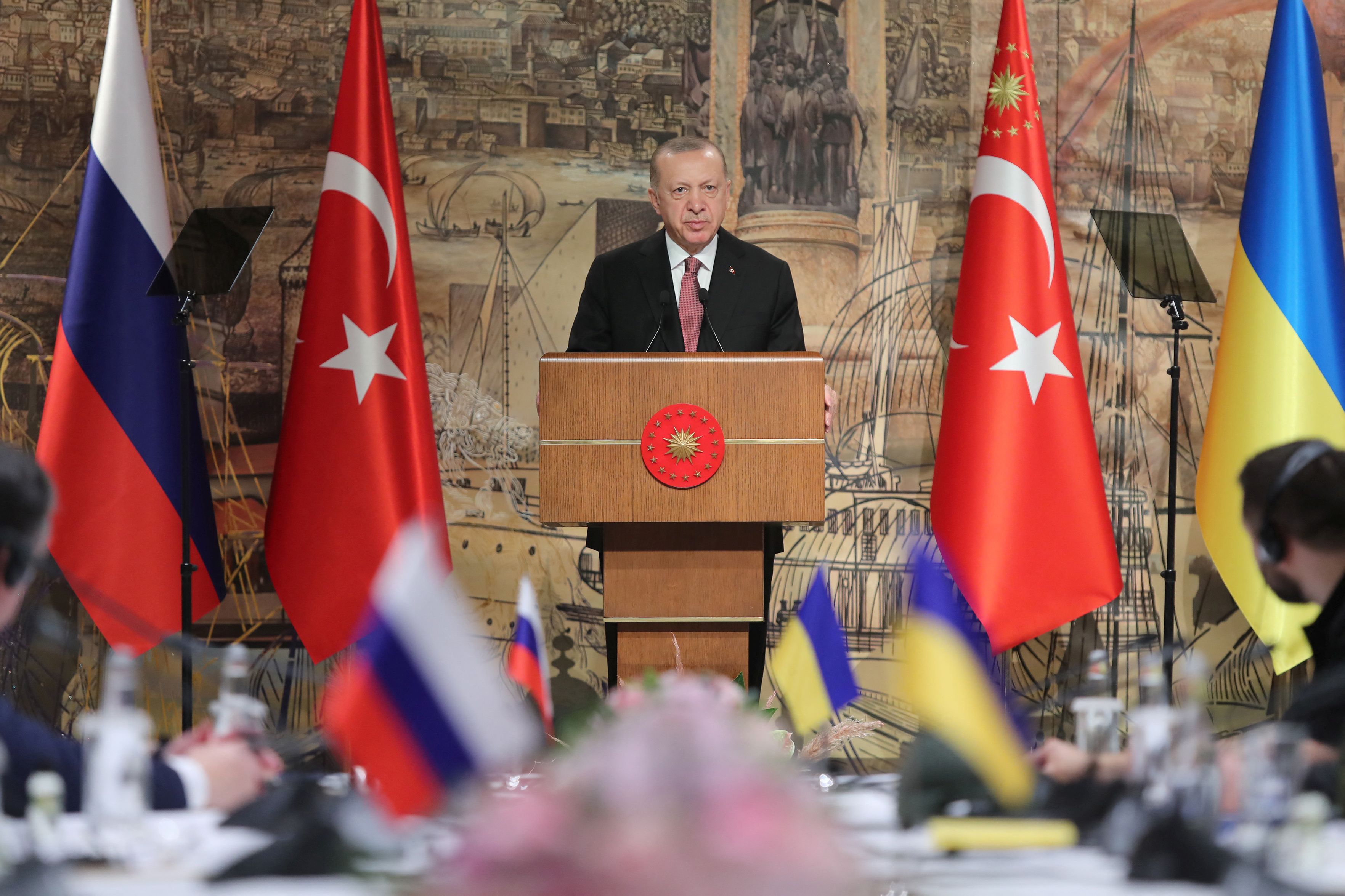 El presidente turco, Tayyip Erdogan dio inicio a la nueva ronda de negociaciones entre Rusia y Ucrania