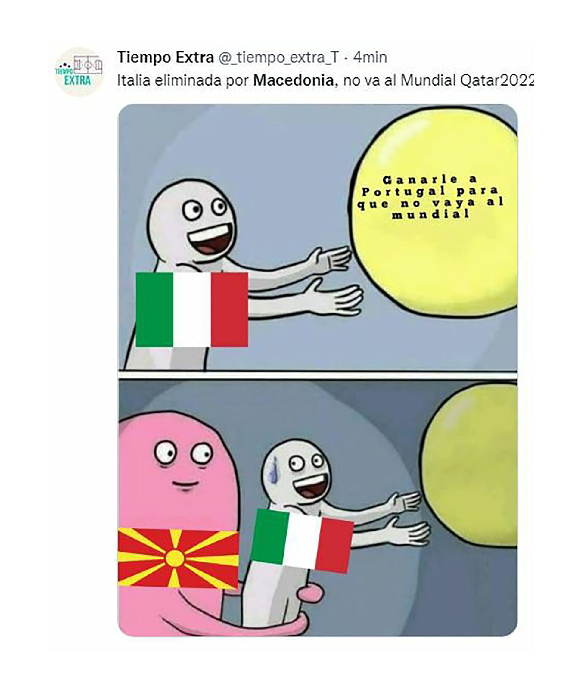 los mejores memes que dejó la eliminación de Italia del Mundial a manos de Macedonia