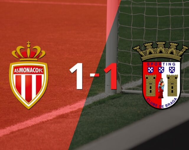 Mónaco y SC Braga empataron 1 a 1