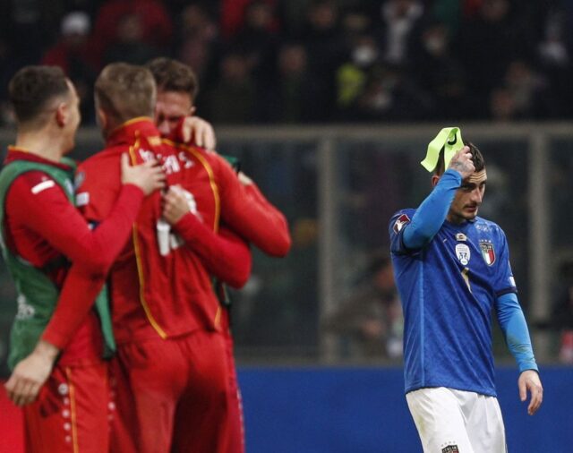 Sorpresa: Macedonia del Norte le ganó a Italia el Repechaje y lo dejó afuera del Mundial de Qatar